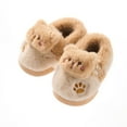 thumbnail image 1 of Darzheoy Children Slippers Casual Fall Winter Soft Sole Sandals Delicate Trim Loose Solid Color Graphic Thermal Shoes, 1 of 2
