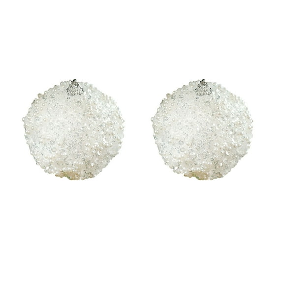 Darzheoy Christmas Ball Ornaments Christmas Tree Decorations Shatterproof Foam Glitter Balls Hanging Xmas Tree Balls for Home New Year Holiday Party Decor 3.15"
