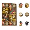 thumbnail image 1 of Darzheoy Christmas Balls Ornaments 24Pcs Christmas Gift Package Combination Christmas Tree Pendant Christmas Set, 1 of 9