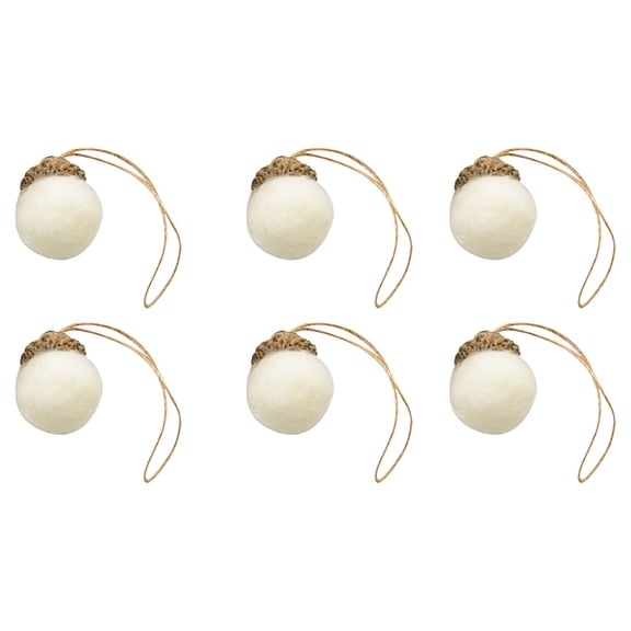 Darzheoy Christmas Balls Ornaments Christmas Tree Ornaments Felted Acorns with Natural Acorns Cap