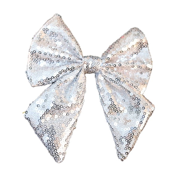 Darzheoy Christmas Bows Garland Bow Small Christmas Tree Bow Sequin Bow Tie Christmas Decoration Bow Decorations for Home Christmas Party