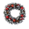 thumbnail image 1 of Darzheoy Christmas Garland 16 inch Artificial Green Plants for Home Decoration Window Door Hanging Wreath Festive Holiday Decor Indoor and Outdoor Setup, 1 of 6