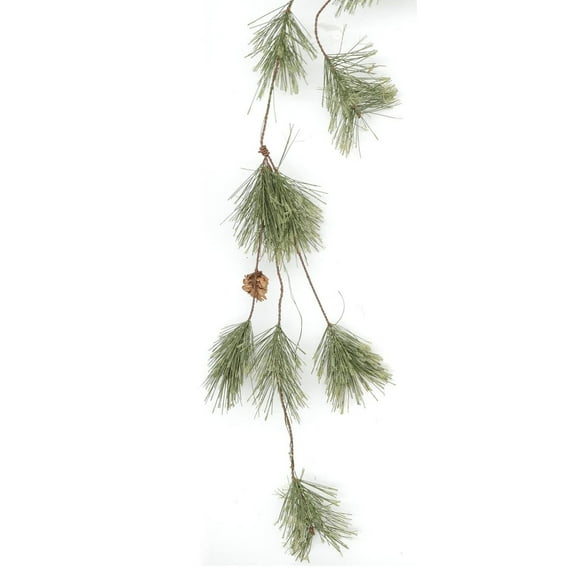 Darzheoy Christmas Garlands 5.9ft Christmas Garland with Lights Prelit Natual Rustic Cedar Garland with Cones for Home Year Mantle Indoor Outdoor
