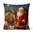 thumbnail image 1 of Darzheoy Christmas Pillow Cover 18x18 Inches Soft Fabric with Hidden Zipper Decorative Pillow Case for Home Decor Holiday Season and Gifts, 1 of 6