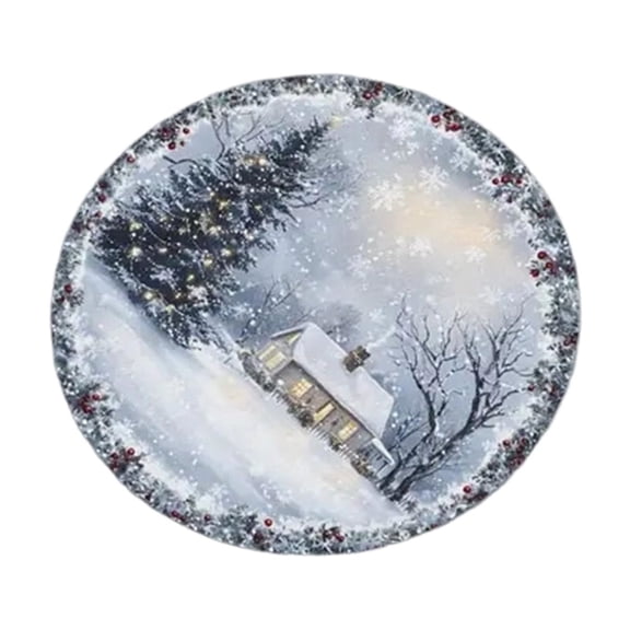 Darzheoy Christmas Placemats for Dining Table, Holiday Table Runners and Mats for Christmas Dinner Party Decoration and Home Use