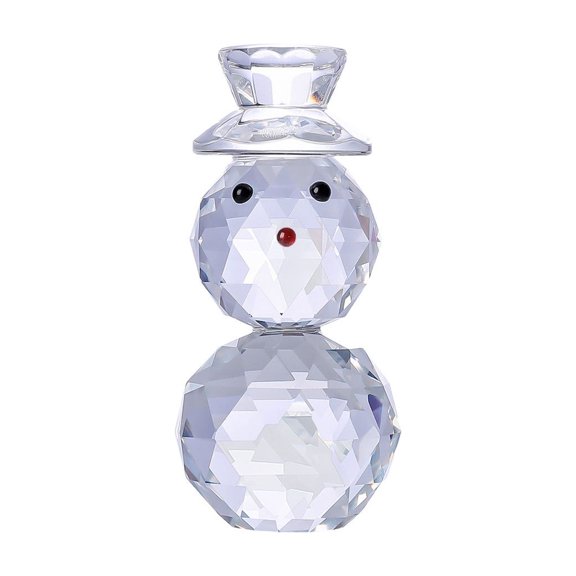 Darzheoy Christmas Snowman Ornament, Crystal Design Snow Figure for Holiday Decorations, Festive Supplies for Home and Tree