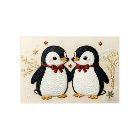 Darzheoy Christmas Stereoscopic Embroidery Doormat 15.7x23.6 Inches Absorbent Non-Slip Entrance Mat for Household Use Indoor Outdoor Holiday Decor