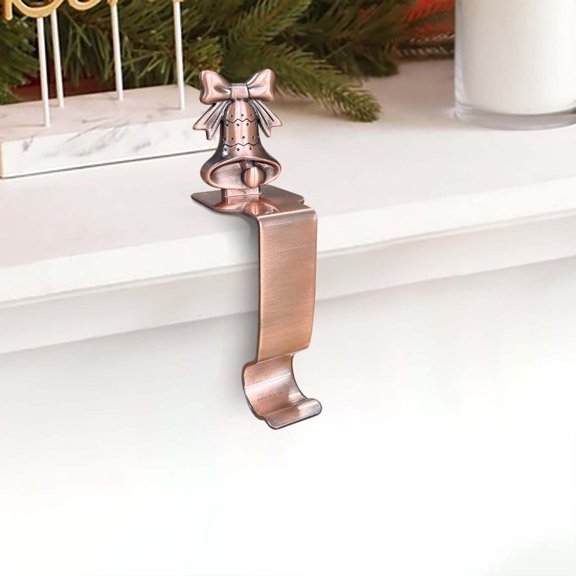 Darzheoy Christmas Stocking Hanger with Hook for Long Stockings, Decorative Hook for Tree and Wall, Holiday Decor Accessory