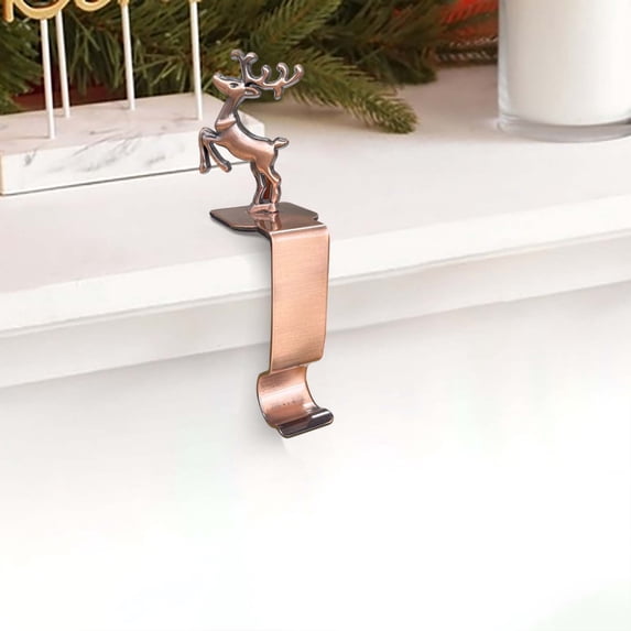 Darzheoy Christmas Stocking Hanger with Hook for Long Stockings, Decorative Hook for Tree and Wall, Holiday Decor Accessory