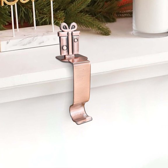 Darzheoy Christmas Stocking Hanger with Hook for Long Stockings, Decorative Hook for Tree and Wall, Holiday Decor Accessory