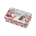 thumbnail image 1 of Darzheoy Christmas Tin Box Rectangular Metal Container for Cookies and Candy Storage, Holiday Gift Box with Organizer for Treats and Snacks, 1 of 6