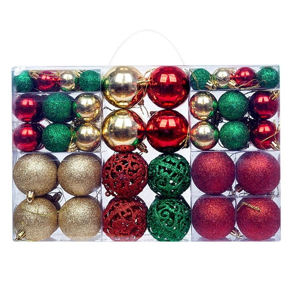 Darzheoy Christmas Tree Ornaments - 100Pcs Shatterproof Christmas Ball Ornaments Set for Christmas, Holiday, Wreath & Party Decorations (Multi-Size)