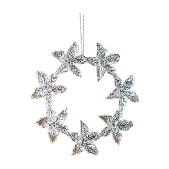 Darzheoy Christmas Tree Ornaments Crystal Carousel Horse Pumpkin Carriage Wreath Decorative Hanging Decoration Festival Decor