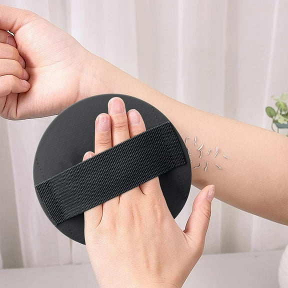 Darzheoy Circular Exfoliating Towel for Powerful Mud Removal - Pain-Free Silicone for Smoothing & Refreshed , Reusable & Durables h Scrub, Black