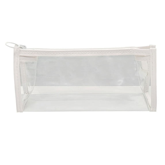 Darzheoy Clear Pencil Pouch, Transparent PVC Pencil Cases with Zipper, Clear Pencil Case for Exams Pen Pencil Stationary, Pencil Case for Home Office