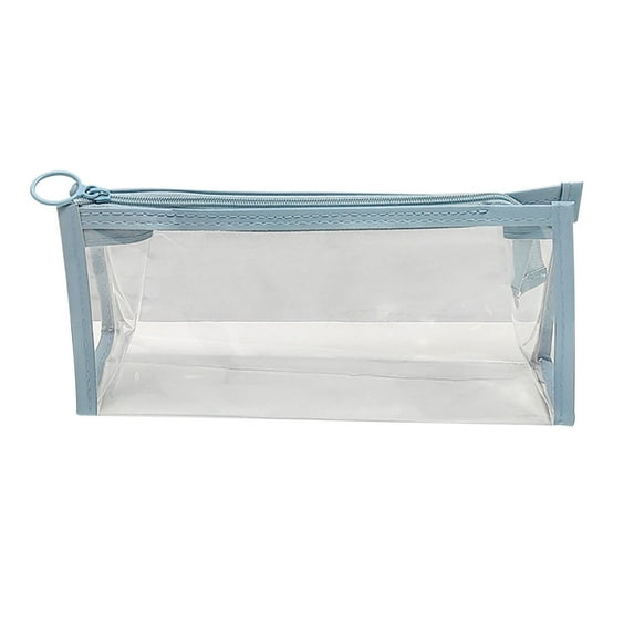 Darzheoy Clear Pencil Pouch, Transparent PVC Pencil Cases with Zipper, Clear Pencil Case for Exams Pen Pencil Stationary, Pencil Case for Home Office