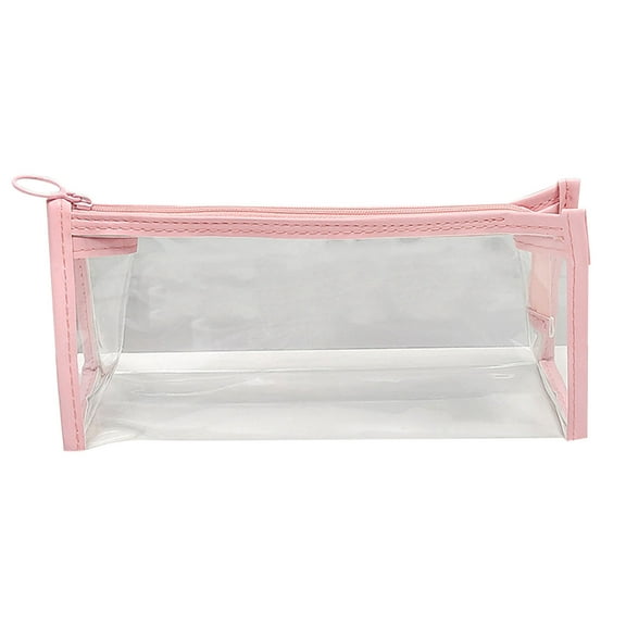 Darzheoy Clear Pencil Pouch, Transparent PVC Pencil Cases with Zipper, Clear Pencil Case for Exams Pen Pencil Stationary, Pencil Case for Home Office