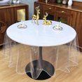 thumbnail image 1 of Darzheoy Clear Round Plastic Tablecloth Protector Waterproof Oil-Proof PVC Table Cloth Stain-Resistant Wipeable Table Cover for Round Table, 1 of 6