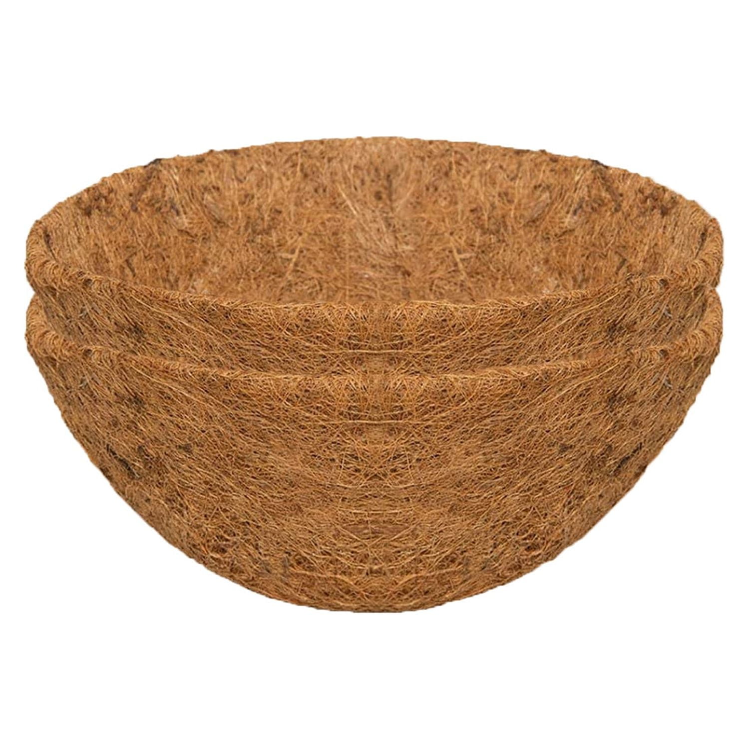 Darzheoy Coconut Planter Liners For Hanging Basket 810121416 Inch Natural Round Coco Coir 7011