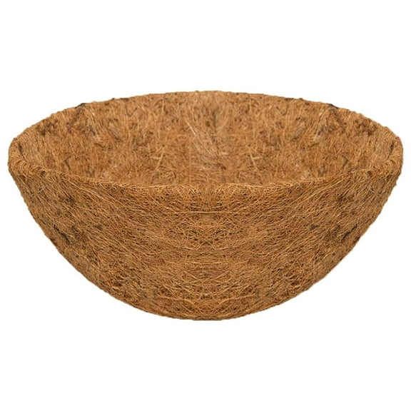 Darzheoy Coconut Planter Liners for Hanging Basket - 8/10/12/14/16 inch Natural Round Coco Coir Fiber Liner Replacement for Flower Vegetable Plant Hanger