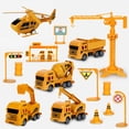 thumbnail image 1 of Darzheoy Construction Truck Vehicle Toy Set, Play Vehicles Set in Carrier Truck, Push and Go Vehicle Car Toy, Kids Birthday Gifts for Over 3 Years Old Boys, 1 of 8