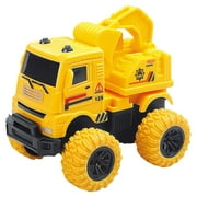 Darzheoy Construction Trucks Toys, Kids Construction Vehicles, Sandbox Toys Playset for Boys Girls, Pull Back Cars Excavator Tractor Bulldozer Gifts for Kids