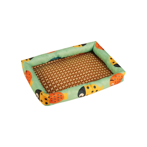 Darzheoy Cooling Dog Bed Summer Pet Cooling Rattan Pad Dog Kennel Cats Kennel Ice Cushion Pet Supplies Small Mattress Pet Ice Cushion