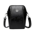 thumbnail image 1 of Darzheoy Crossbody Bag Leather, Retro All-Match Vertical Cellphone Bag, Crossbody Leather Shoulder Bags and Clutches with Multiple Compartments, 1 of 6