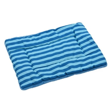 Darzheoy Dog Crate Bed Washable Dog Beds for Small Dogs Thick Plush Fluffy Comfy Kennel Pad Anti-Slip Pet Sleeping Mat, 18 x 13 inch, Blue
