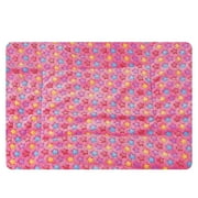 Darzheoy Dog Crate Pad Ultra Soft Dog Cat Bed Mat with Cute Prints Reversible Fleece Dog Crate Kennel Pad Cozy Washable Thickened Pet Bed Mat for Small Animals 20x14 inch