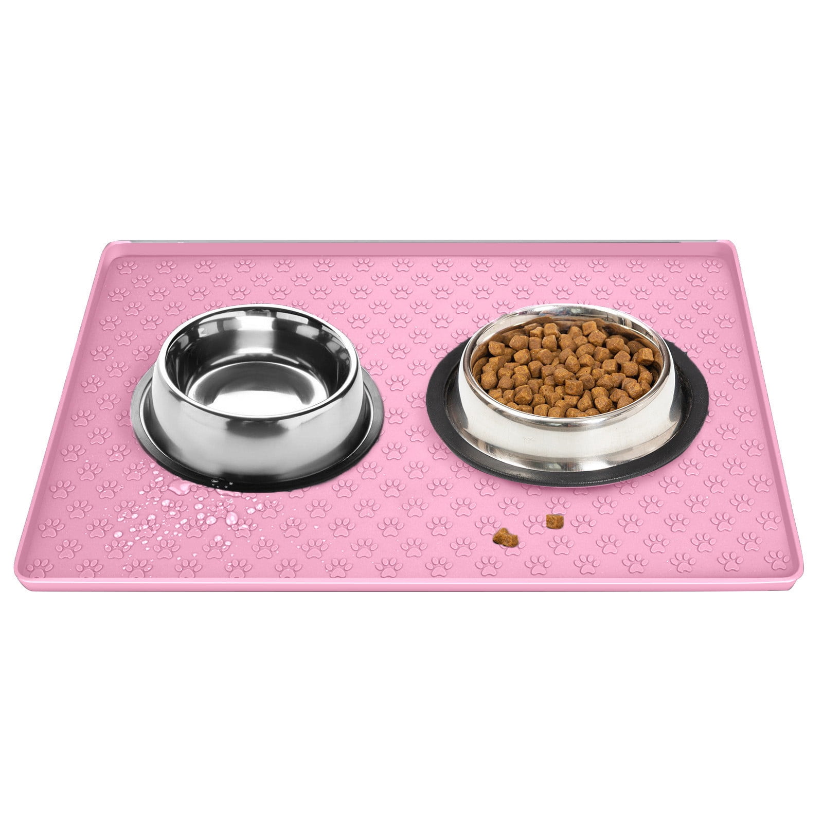 Darzheoy Dog Food Mat, Waterproof Dog Bowl Mat, Silicone Dog Mat for ...