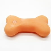 Darzheoy Dog Squeaky Bone Chew Toy for Aggressive Chewers, Enduring Dog Rubber Bone Toy Dogs Teeth Cleaning and Training