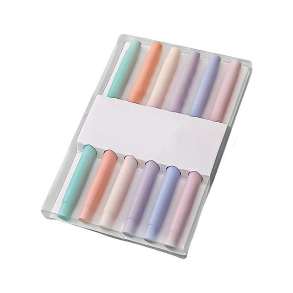 Darzheoy Double Ended Highlighters with 6 Bright Colors Large Capacity Ink 2ml for Note Taking Drawing Art Projects Ideal for Students Office Supplies