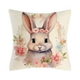 thumbnail image 1 of Darzheoy Easter Pillow Covers 18x18 Inch Bunny Easter Eggs Throw Pillow Covers Pillowcases Cotton Linen Cushion Covers for Couch Sofa Bedroom Holiday, 1 of 6
