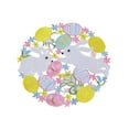 thumbnail image 1 of Darzheoy Easter Placemats Round Spring Bunnys Flowery Table Runner Cutwork Embroidered Floral and Bunnys Dresser Scarf Table Topper Home Kitchen Dining Tabletop Decoration, 1 of 7