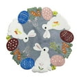 thumbnail image 1 of Darzheoy Easter Table Placemats, Embroidered Bunny & Eggs Place Mats for Dining Table, Cute Round Doilies for Spring Home Decor, Easter Table Mats with Rabbits and Eggs, 1 of 6