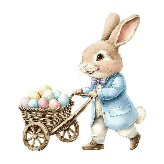 Darzheoy Easter Wall Stickers Wall Decals Easter Egg Bunnies Wall Clings Colorful Easter Wall Decor Party Supplies for Home Office Door Window Wall