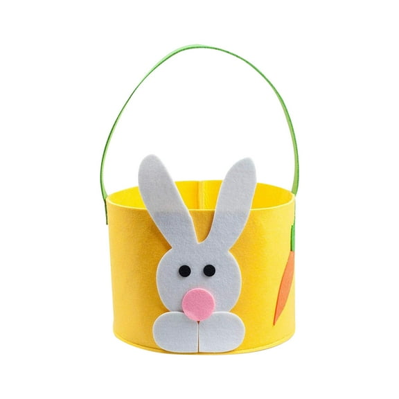 Darzheoy Eggs Basket Cute Easter Cloth Basket Candy Eggs Buckets Party Decoration
