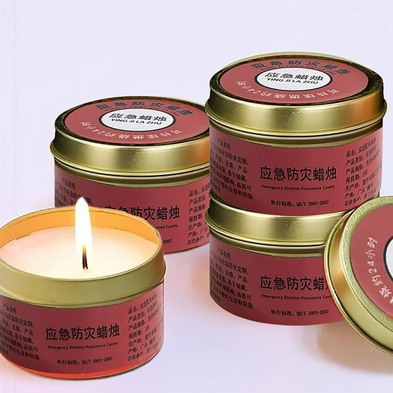 Darzheoy Emergency Candle, 26-30 Hours Long Burning Survival Candles Soy Wax Candles for Power Outages Survival Outdoor Activities, Jar Candle