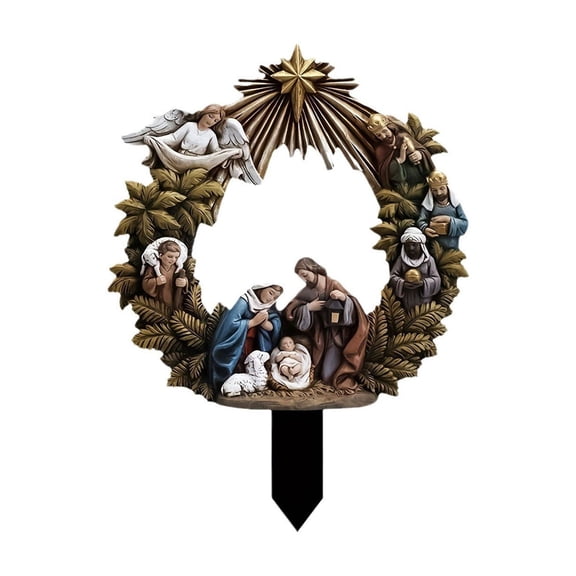 Darzheoy Fairy Garden Decor Christmas Ancient Figures Garden Stake Garden Patio Lawn Yard Floor Ornament