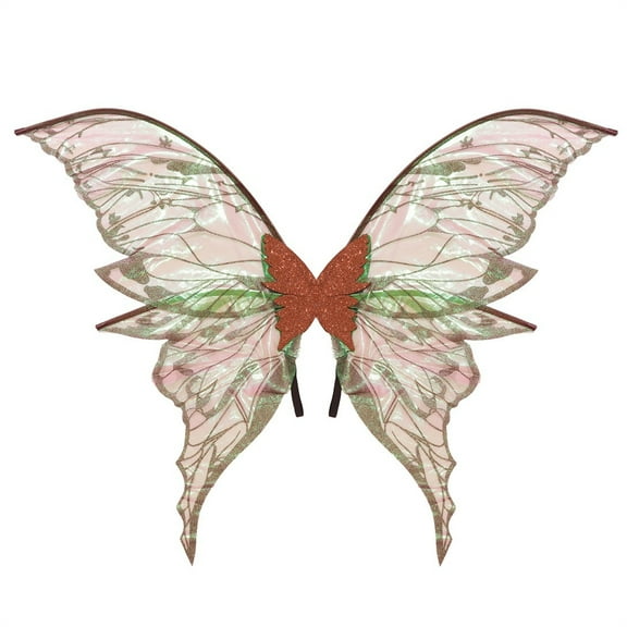 Darzheoy Fairy Wings Sparkly with Elastic Straps for Girls and Women Halloween Party Attire and Photo Props