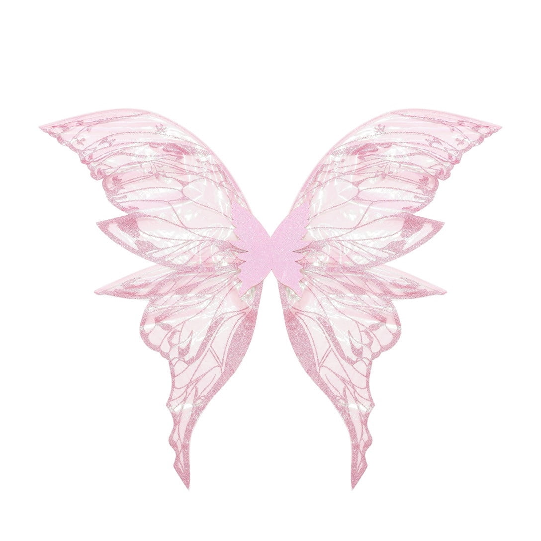 Darzheoy Fairy Wings Sparkly with Elastic Straps for Girls and Women Halloween Party Attire and Photo Props