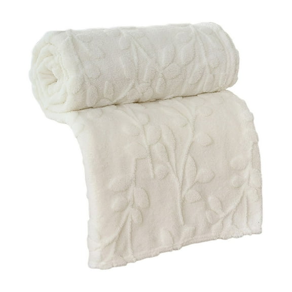 Darzheoy Faux Fur Throw Blanket for Couch, Jacquard Plush Soft Thick Winter Throw Blanket for Sofa Bed Living Room Bedroom, Holiday Gift, 39"x59"