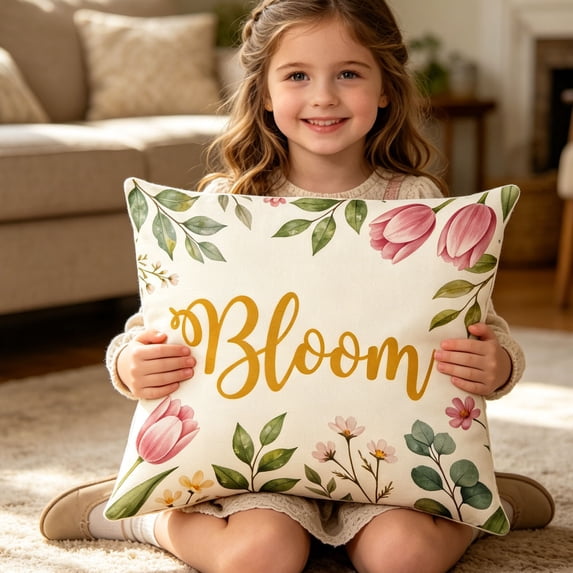 Darzheoy Floral Pattern Pillow Covers Set, Vintage Breathable Decorative Microfiber Pillow Covers, 2 Pack Pillowcase, Soft Throw Cushion Cover for Living Room, Bedroom, Car, Home, Office