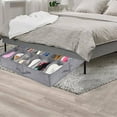 thumbnail image 1 of Darzheoy Foldable Under Bed Storage Box with Lid, Non-Woven Shoe Organizer, Space Saving Drawer for Clothes & Shoes, 29.5x23.6x5.9 Inches, Dorm & Bedroom Storage Solution, Gray, 1 of 5