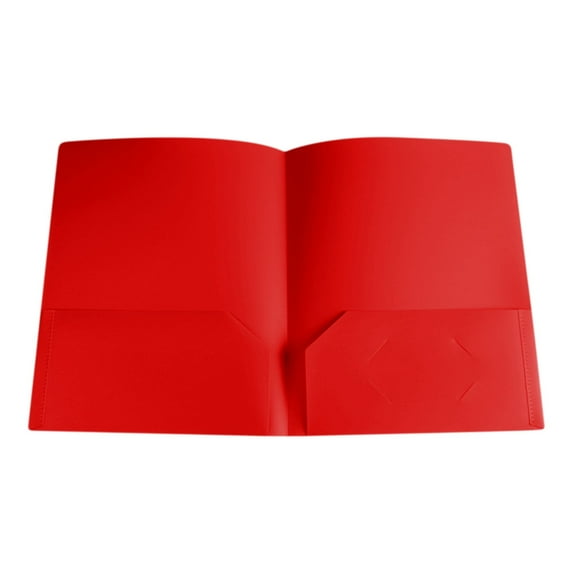 Darzheoy Folders with 2 Pockets, Colored Plastic File Folder, Heavy Duty Poly Portfolio Folder with Two-Pockets