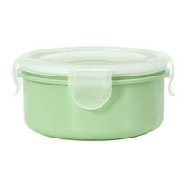 Darzheoy Food Storage Containers with Lids, Reusable Freezer Storage Jars Stackable Deli Containers Lunch Box Plastic Storage Box Round Sealed Box