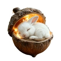 Darzheoy Forest Animal Acorn Ornaments 4 Inch Woodland Christmas Tree Decor for Holiday Decoration and Themed Parties