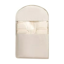 Darzheoy Garment Bags for Storage, Gusseted Hanging Clothes Bags for Storage, Clear Plastic Suit Garment Bags with Full Zipper, Hanging Clothes Bags for Closet Storage