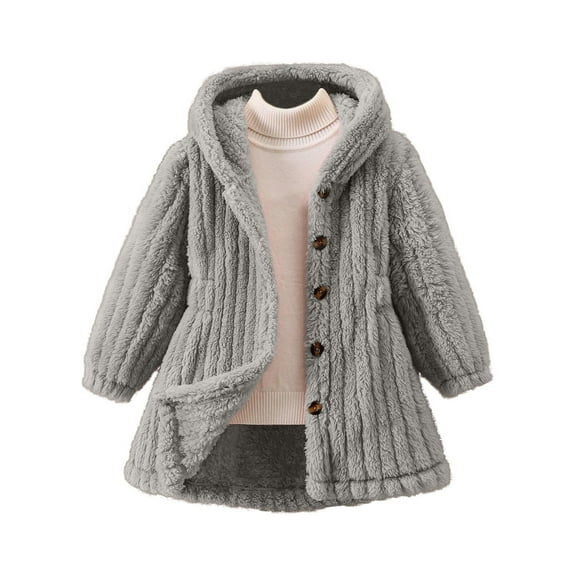 Darzheoy Girls Open Front Cardigan FauxFur Coat Warm Fuzzy Trendy Winter Vintage Parka ShaggyParty Outerwear Jackets Tops